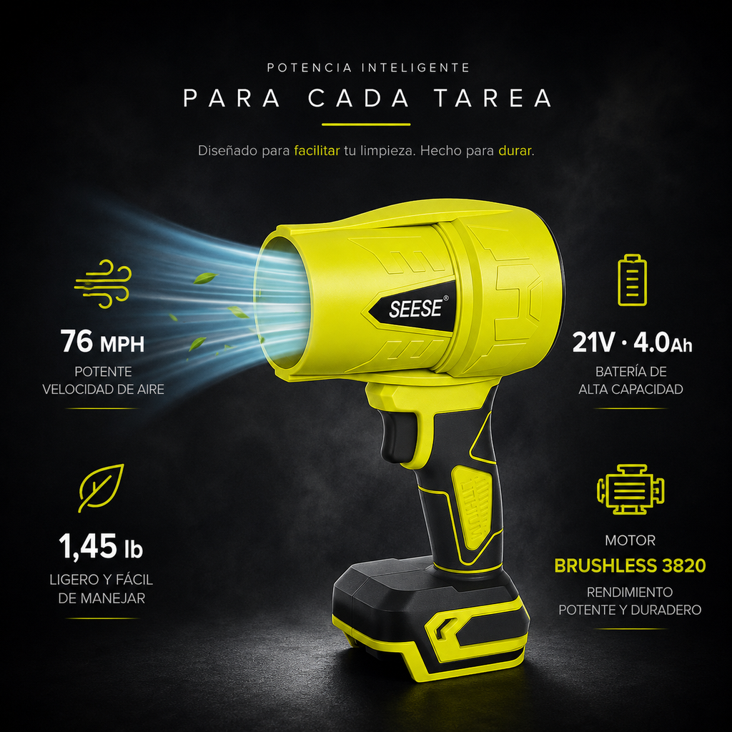 Soplador Turbo Inalámbrico